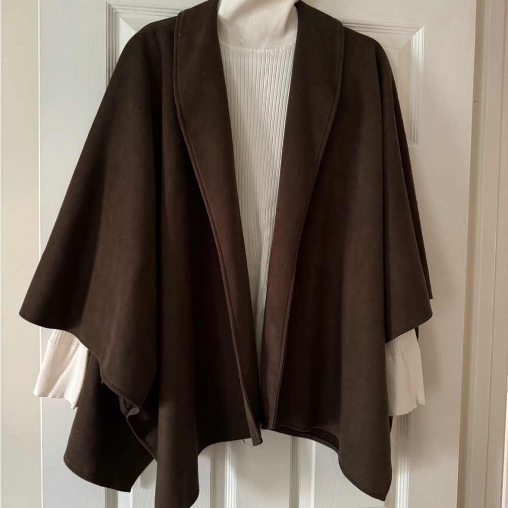 Tuckernuk Suede like wrap. Cream sweater not included.